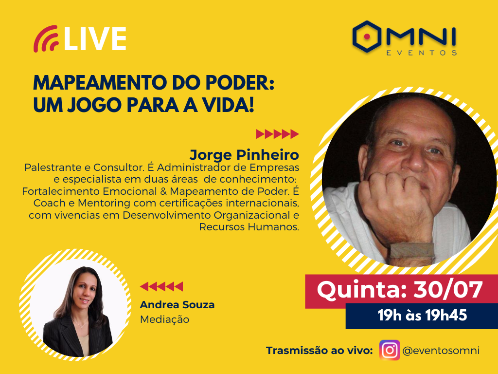 Live – Mapeamento do Poder: Um Jogo para a Vida!