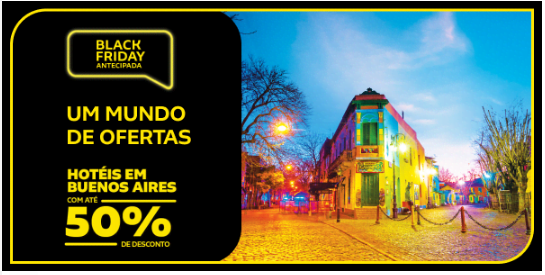 Black Friday antecipada com até 50% de desconto em viagens Internacionais